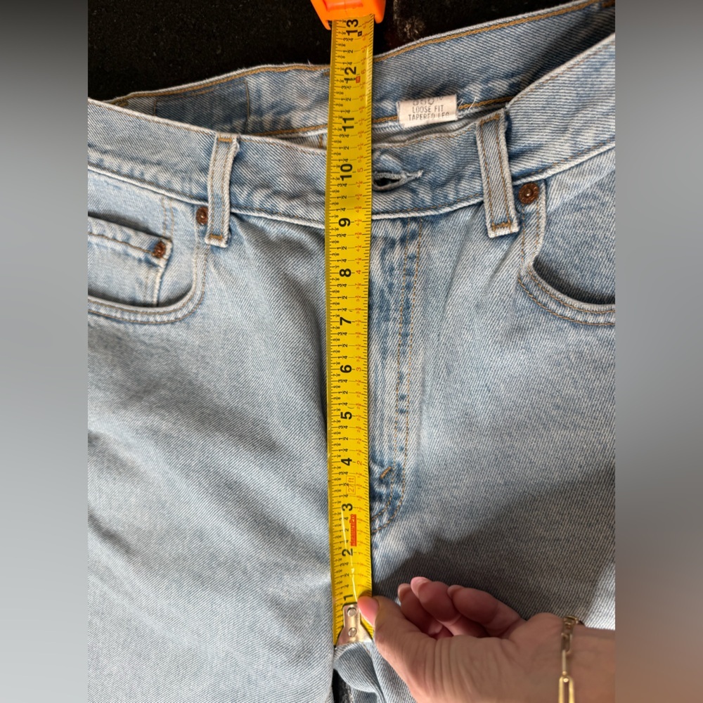 Levi's Light Blue Boyfriend Jeans custom made 30x30 - Picture 6 of 16